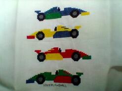 Cross stitch square for Kobi M's quilt