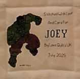 Cross stitch square for Joey L's quilt