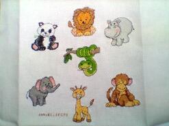 Cross stitch square for Rayyan S's quilt