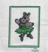 Cross stitch square for Hanna B's quilt