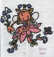 Cross stitch square for Gaby M's quilt