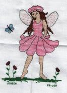 Cross stitch square for Gaby M's quilt