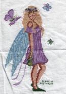 Cross stitch square for Gaby M's quilt