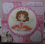 Cross stitch square for Gaby M's quilt