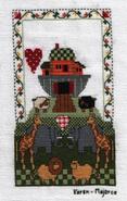 Cross stitch square for Lennon Georgie's quilt