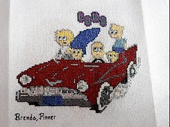 Cross stitch square for Luke-James's quilt