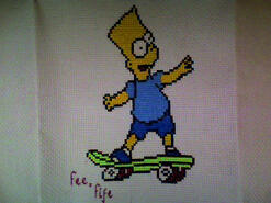 Cross stitch square for Luke-James's quilt