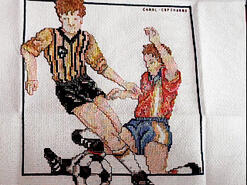 Cross stitch square for Luke-James's quilt