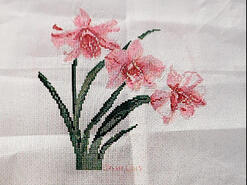 Cross stitch square for Amina Q's quilt