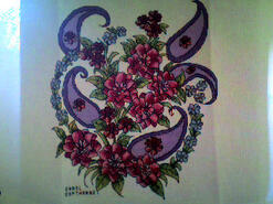 Cross stitch square for Amina Q's quilt