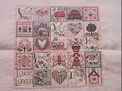 Cross stitch square for Amina Q's quilt
