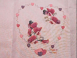 Cross stitch square for Amina Q's quilt