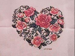 Cross stitch square for Amina Q's quilt
