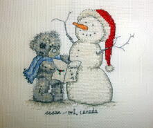 Cross stitch square for Brendan's quilt