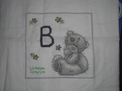 Cross stitch square for Brendan's quilt