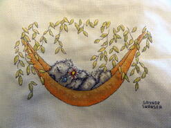 Cross stitch square for Brendan's quilt