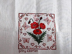 Cross stitch square for Hope W's quilt