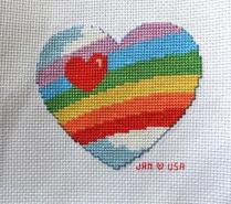 Cross stitch square for Seraphina's quilt