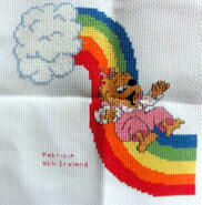 Cross stitch square for Seraphina's quilt