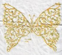 Cross stitch square for Seraphina's quilt