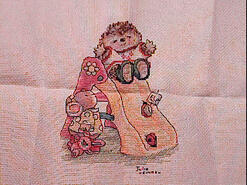 Cross stitch square for Willow-Bean's quilt