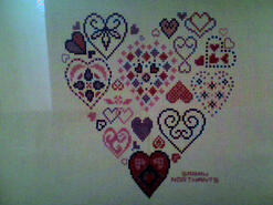 Cross stitch square for Erin G's quilt