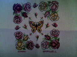Cross stitch square for Chantelle J's quilt