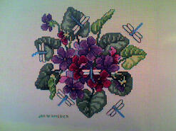 Cross stitch square for Imogen A's quilt