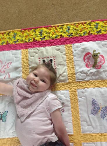 Photo of Scarlett Bs quilt