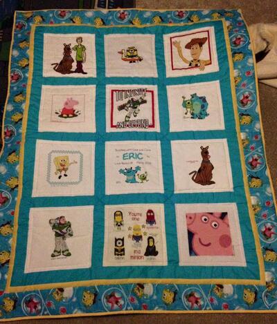 Photo of Eric Fs quilt