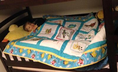 Photo of Eric Fs quilt