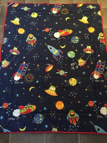 Photo of Sam Vs quilt