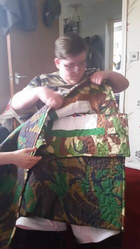 Photo of Ryan Gs quilt