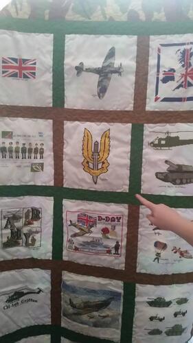 Photo of Ryan Gs quilt