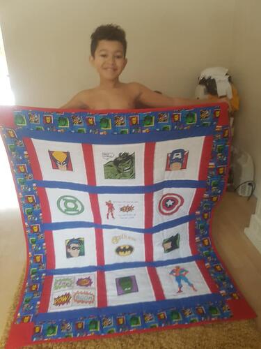 Photo of Alfie Bs quilt