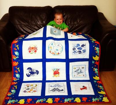 Photo of Harry Ls quilt