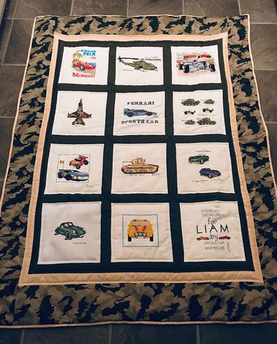 Photo of Liam Os quilt