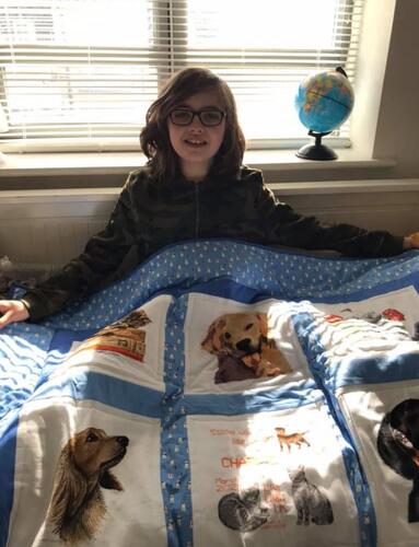 Photo of Charlie Rs quilt