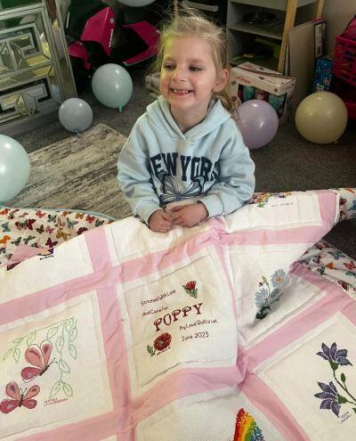 Photo of Poppy Ps quilt