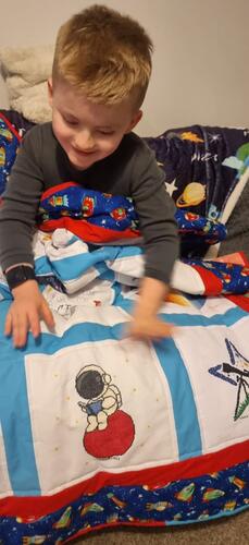Photo of Ashton Bs quilt