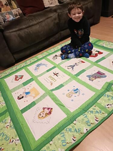 Photo of Lucas Gs quilt