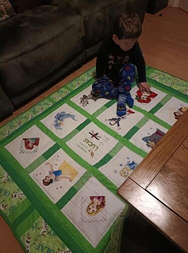 Photo of Lucas Gs quilt