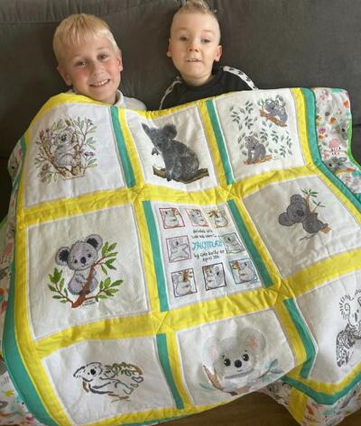 Photo of Thomas Fs quilt