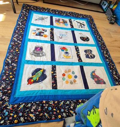 Photo of Eric Ls quilt