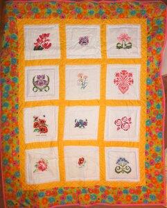 Photo of (QUILTED) Flowerss quilt