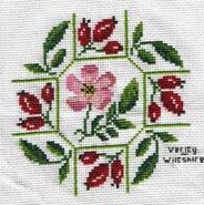 Cross stitch square for Laura W's quilt