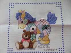 Cross stitch square for Phoebe C's quilt