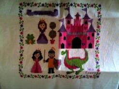 Cross stitch square for Kyla M's quilt