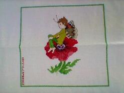 Cross stitch square for Violet J's quilt