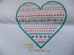 Cross stitch square for Katie D's quilt
